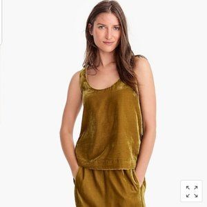 J Crew Velvet Tank Top NWT